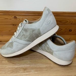 UGG Mens Cement Grey Camo Suede Sneaker Sz 14